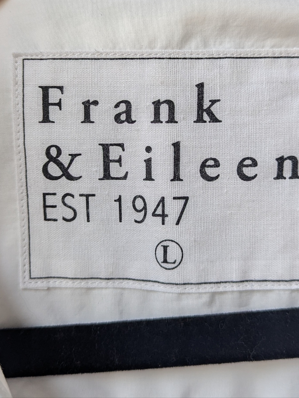 NWOT Frank & Eileen Joedy Cotton Button-Up Shirt White Size Large - Picture 3 of 9